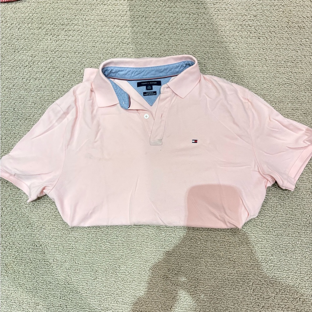Men’s Tommy Hilfiger Pink Polo Shirt